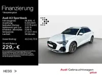 Gebraucht Audi A3 S-Line 204 PS (150 kW) 2025 Gletscherweiß metallic Limousine