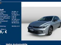 Nowe VW Golf VIII 150 KM (110 kW) 2026 Srebrny Sedan/Limuzyna
