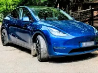 Brugt Tesla Model Y Long Range AWD 378 kW (514 HK) 2021 Blå SUV