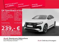 Gebraucht Audi Q4 Sportback e-tron Advanced 125 kW (170 PS) 2023 Gletscherweiß metallic SUV