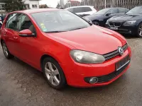 Gebraucht VW Golf VI Team 105 PS (77 kW) 2010 Rot Kleinwagen