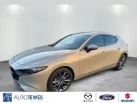 Neu Mazda 3 Exclusive-Line 140 PS (102 kW) 2026 Platinum quartz m (beige) Limousine