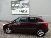 Gebraucht Skoda Fabia Ambition 60 PS (44 kW) 2011 Rot rosso brunello metallic Kleinwagen