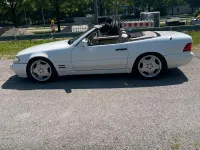 Gebraucht Mercedes SL500 AMG 306 PS (225 kW) 1998 Weiß Cabrio