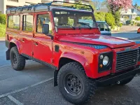 Gebraucht Land Rover Defender S 122 PS (89 kW) 2000 Rot Kombi