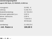 Gebraucht Peugeot 208 Style 110 PS (80 kW) 2025 Grau Kleinwagen