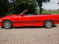 Gebraucht BMW 320 Cabriolet Sport Line 150 PS (110 kW) 1998 Rot Cabrio