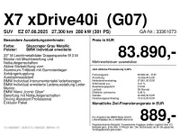 Gebraucht BMW X7 M Sport 381 PS (280 kW) 2025 Skyscraper grau metallic SUV