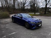 Second-hand Mercedes E220 AMG line 194 CP (142 kW) 2020 Albastru Coupe