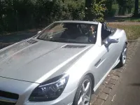 Gebraucht Mercedes SLK250 204 PS (150 kW) 2016 Silber Cabrio