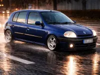 Gebraucht Renault Clio II 75 PS (55 kW) 2002 Blau Kleinwagen