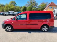 Second-hand VW Caddy 102 CP (75 kW) 2013 Roșu Monovolum