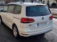 gebraucht VW Sharan VW2.0 TDI Highline weiß Leder Navi AHK