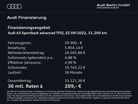Gebraucht Audi A3 Advanced Plus 150 PS (110 kW) 2022 Pythongelb metallic Limousine