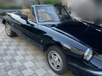 Gebraucht Alfa Romeo Spider 120 PS (88 kW) 1988 Schwarz Cabrio
