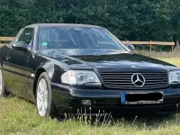 Gebraucht Mercedes SL320 224 PS (164 kW) 2001 Schwarz Cabrio