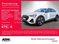 Gebraucht Audi e-tron S-Line 300 kW (408 PS) 2020 Gletscherweiß metallic SUV