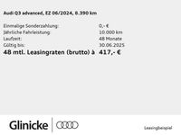 Gebraucht Audi Q3 Advanced 190 PS (139 kW) 2024 Blau (navarrablau metallic) SUV
