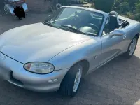 Second-hand Mazda MX5 120 CP (88 kW) 1998 Argintiu Cabrio
