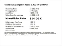 Neu Mazda 3 Exclusive 140 PS (102 kW) 2026 Jet black Limousine