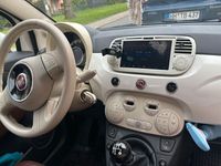 gebraucht Fiat 500C Creme braunes Leder