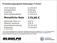 Gebraucht VW T-Cross Style 150 PS (110 kW) 2023 Silber SUV