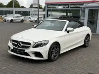 Gebraucht Mercedes C220 AMG line 194 PS (142 kW) 2019 Weiß Cabrio