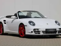 Gebraucht Porsche 997 Turbo 480 PS (353 kW) 2008 Weiß Cabrio