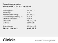 Gebraucht Audi Q8 e-tron S-Line 300 kW (408 PS) 2023 Ultrablau metallic SUV