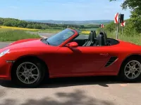 Gebraucht Porsche Boxster 239 PS (175 kW) 2006 Rot Cabrio