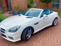 Gebraucht Mercedes SLK350 306 PS (225 kW) 2014 Weiß Cabrio