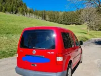 Gebraucht VW Caddy Team 105 PS (77 kW) 2010 Rot Van / Kleinbus