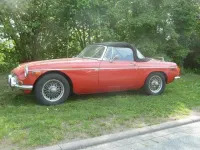 Käytetty MG B 95 HP (69 kW) 1971 Punainen Avoauto