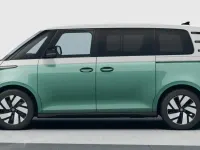 Neu VW ID. Buzz Comfortline 210 kW (286 PS) 2026 Candyweiß/bay leaf green metall Van / Kleinbus