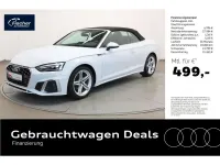 Gebraucht Audi A5 Cabriolet S-Line 163 PS (119 kW) 2022 Gletscherweiß metallic Cabrio