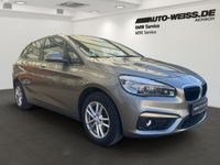 Gebraucht BMW 218 Active Tourer Advantage 136 PS (100 kW) 2016 Platinsilber metallic (silber) Van / Kleinbus