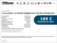 Gebraucht VW T-Cross Goal 116 PS (85 kW) 2025 Weiß SUV