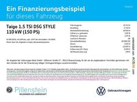 Gebraucht VW Taigo Style 150 PS (110 kW) 2022 Schwarz SUV