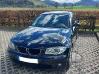 gebraucht BMW 120 i 1er E87 5 Türer Schalter schwarz 2 Hand Langstrecke TÜV