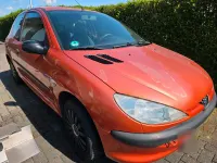 Gebraucht Peugeot 206 60 PS (44 kW) 2000 Orange Kleinwagen