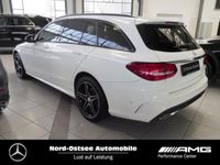 gebraucht Mercedes C200 T 4M AMG Night AHK Parkaket Distro Sitzhz