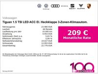 gebraucht VW Tiguan 1.5 TSI LED ACC El. Heckklappe 3-Zonen-Klimaautom.