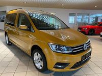 Gebraucht VW Caddy Maxi Comfortline 125 PS (91 kW) 2017 Sandstorm yellow metallic Van / Kleinbus