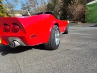 Second-hand Corvette C3 330 CP (242 kW) 1975 Roșu Cabrio