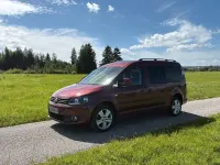 Gebraucht VW Caddy Maxi Highline 140 PS (102 kW) 2013 Rot Van / Kleinbus