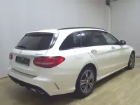 Gebraucht Mercedes C250 AMG line 204 PS (150 kW) 2016 Diamant weiss bright designo l Kombi