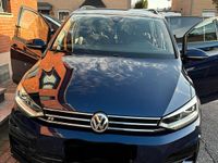 Gebraucht VW Touran R-line 150 PS (110 kW) 2016 Blau Van / Kleinbus