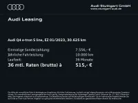 Gebraucht Audi Q4 e-tron S-Line 219 kW (299 PS) 2023 Mythosschwarz metallic SUV