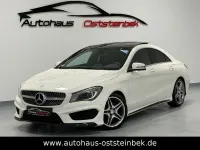 Gebraucht Mercedes CLA220 AMG line 170 PS (125 kW) 2014 Calcitweiss/zirrusweiss Limousine
