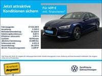 Gebraucht Audi A5 Sportback Basis 252 PS (185 kW) 2017 Scubablau metallic (metallic) Kleinwagen